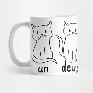 Un Deux Trois Cat Funny French Cat Mug